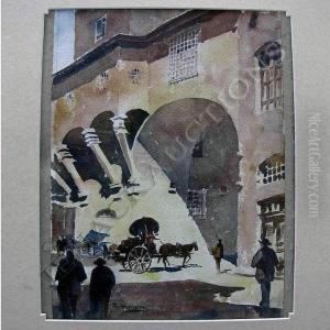 Street Scene by Friedrich Perlberg