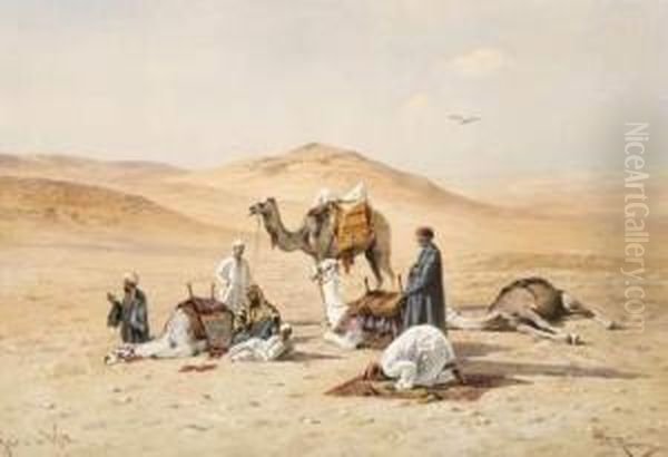 Les Bedouins Dans Le Desert. - view 1