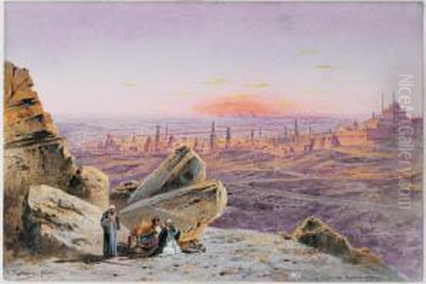 Vue Du Caire, Les Pyramides De
Gizeh A L'arriere Plan Bords Du Nil Avec Les Pyramides De Gizeh - view 1