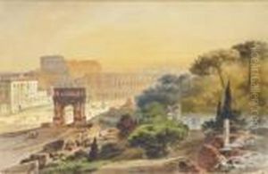 Colosseum In Rom by Friedrich Perlberg