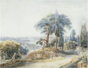 Sur Les Hauteurs De Constantinople by Friedrich Perlberg