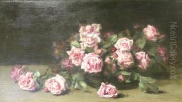 Still Life Of Pink Roses - view 1