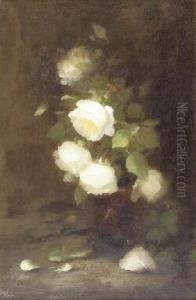 A Still Life Of Yellow Roses by Louise Ellen Perman
