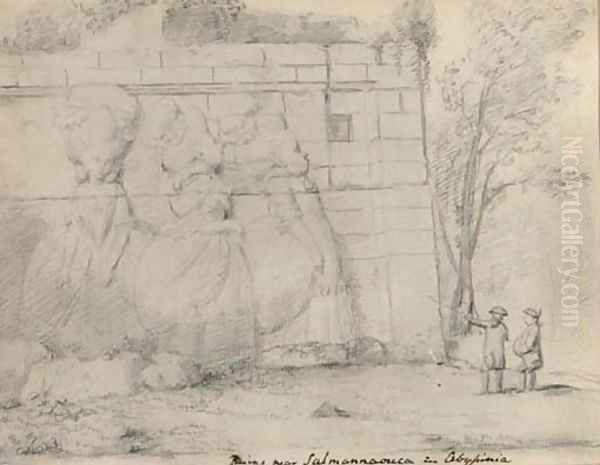 Ruins near Salamannaouca, Abyssinia - view 1