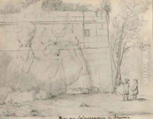 Ruins near Salamannaouca, Abyssinia by Sir Nathaniel Dance-Holland