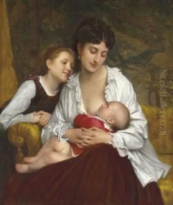 Affection Maternelle by Leon-Jean-Basile Perrault