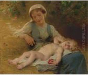 Fast Asleep by Leon-Jean-Basile Perrault
