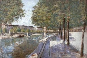 Le Pont Sur La Seine by Alexandre Perrier