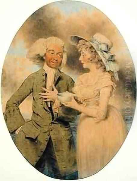 John Edwin and Mrs Wells as Lingo and Cowslip in the Agreeable Surprise - view 1