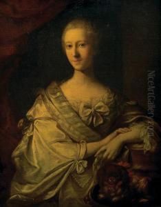 Retrato De Dama by Jean-Baptiste Perronneau