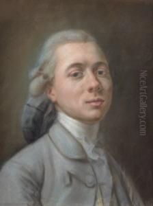 Herrenportrat. by Jean-Baptiste Perronneau