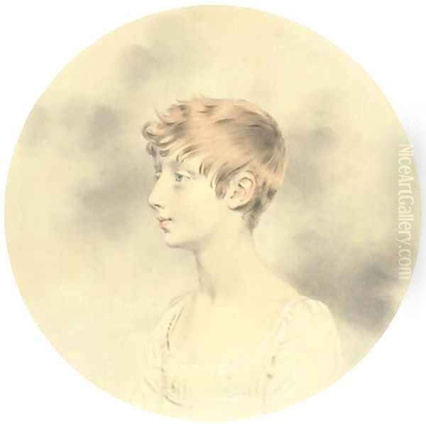 Portrait of Emily Adolphus, aged eleven, bust-length - view 1