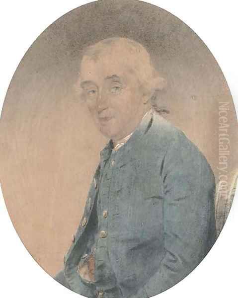 Portrait of General Spencer Cowper, half-length, in a blue jacket - view 1