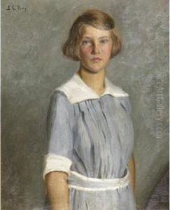 Portrait Of Anita Grew As A Young Girl by Lilla Calbot Perry