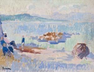 Pecheurs A La Ponche A Saint-tropez by Henri Person