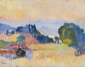 Paysage Aux Environs Du Golfe De Saint-tropez by Henri Person