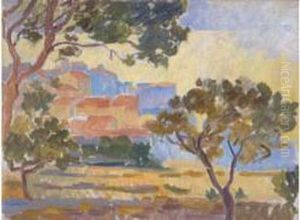Vue De Saint-tropez, Circa 1916 by Henri Person