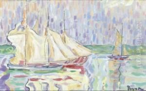 Bateaux Pres De St. Tropez by Henri Person