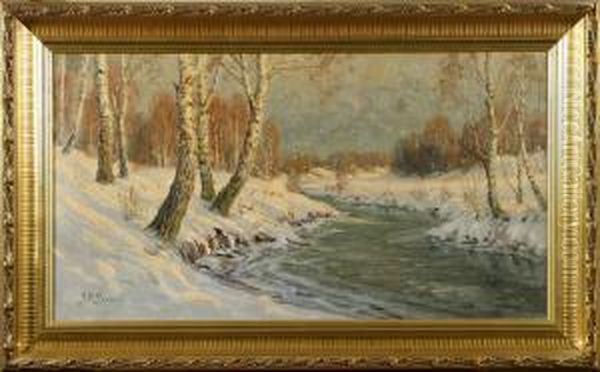 Vinterlandskap I Solljus - view 1