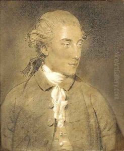 Portrait of John Mortlock of Cambridge (1755-1816), half length, in a black jacket and white stock by John Downman