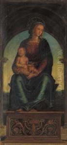 Madonna Con Bambino by Pietro Vannucci Perugino