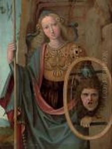Minerva by Pietro Vannucci Perugino