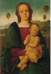 Madonna Col Bambino by Pietro Vannucci Perugino