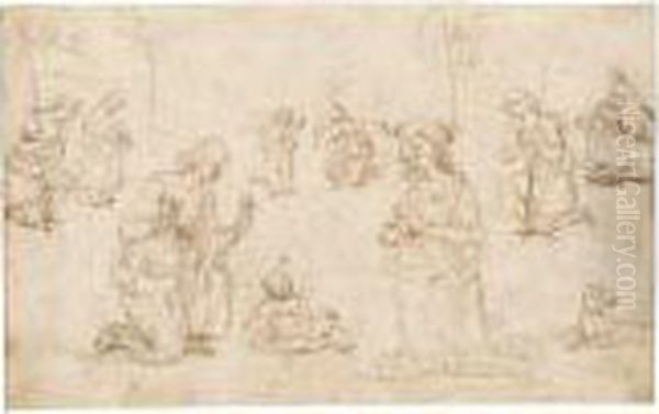 The Nativity With Angels - view 1
