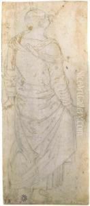 An Apostle Seen From Behind Looking Up by Pietro Vannucci Perugino