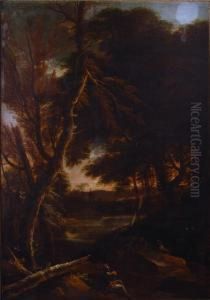 Paesaggio Fluviale Con Figure by Antonio Francesco Peruzzini