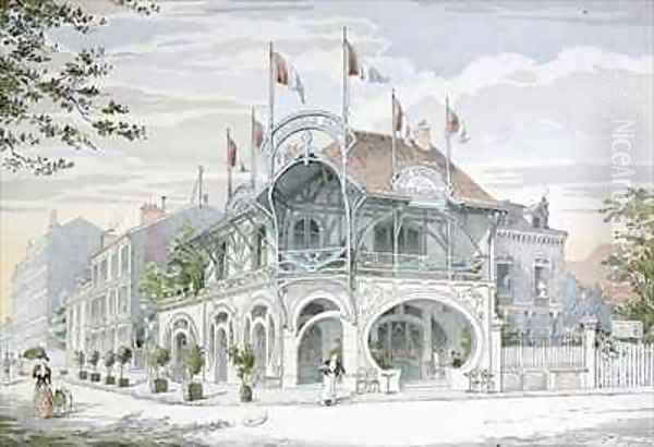 Cafe in the Art Nouveau style by G Guyon at Saint Maurice near Paris - view 1