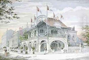 Cafe in the Art Nouveau style by G Guyon at Saint Maurice near Paris