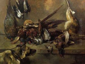 Still Life with Game by Jacques-Edouard Dufeu