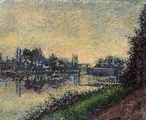 Landscape with Lock by Albert Dubois-Pillet
