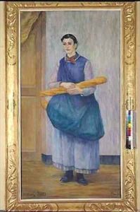 Lady Carrying Bread by Albert Dubois-Pillet