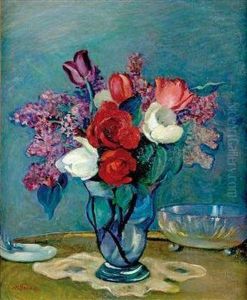 Blumenstillleben by Anton Emanuel Peschka
