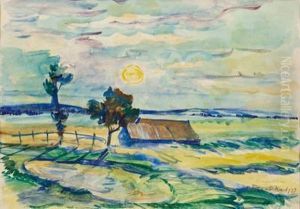 Landschaft Bei Tulln by Anton Emanuel Peschka