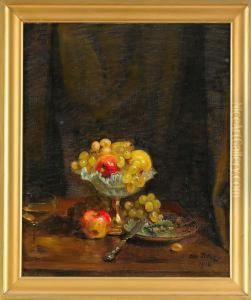 Stilleben, Signerad Och Daterad Ax Peter 1916 by Axel Peter