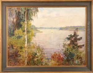 Stockholms Inlopp, Signerad Och Daterad Ax Peter 1926 by Axel Peter