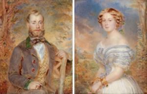 Bildnis Des Grafen Julius
Hardegg In Jagdkleidung Und Seiner Gemahlin Marie In Ruschenkleid by Emanuel Thomas Peter