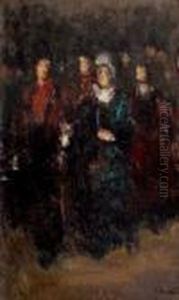 La Noce De Campagne by Adolphe Peterelle