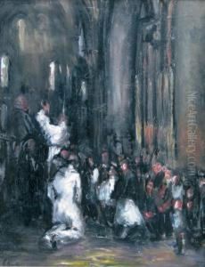 Scene Religieuse by Adolphe Peterelle