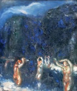 Les Baigneuses by Adolphe Peterelle