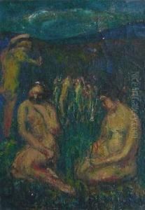 Les Baigneuses by Adolphe Peterelle