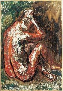 Baigneuse Assise by Adolphe Peterelle