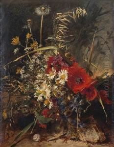 Stillleben Mit
 Wiesenblumen.