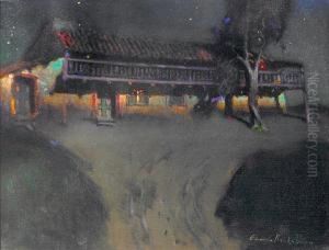 Moonlight Casa Escolar, Monterey by Charles Rollo Peters