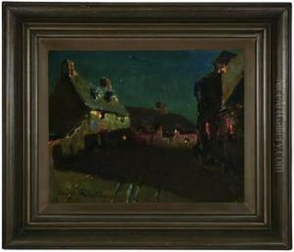 Nocturne - A Village Road - view 1