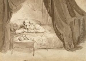 A Mother Gazing At Her Child by Matthew William Peters