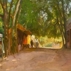 Dyrehavsbakken by Edvard Frederik Petersen